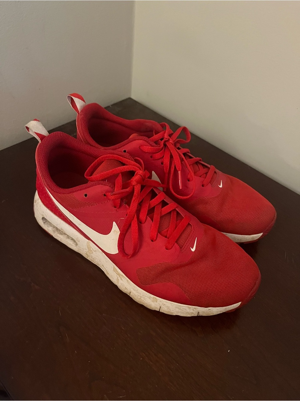 Nike Kids Red and White Athletic Sneakers